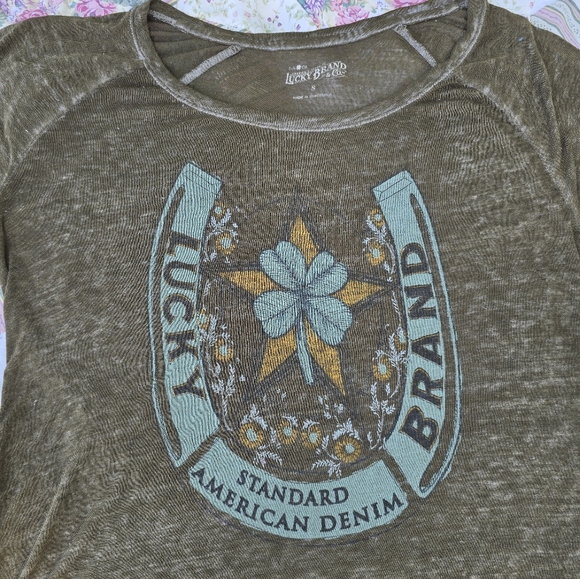 Lucky Brand tee, soft and gauzy. Excellent condition. Size S. - Picture 7 of 12